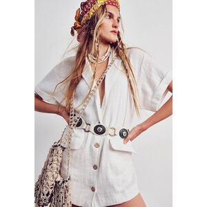 NEW FREE PEOPLE STREETS AHEAD Sz L DORADO BELT $328